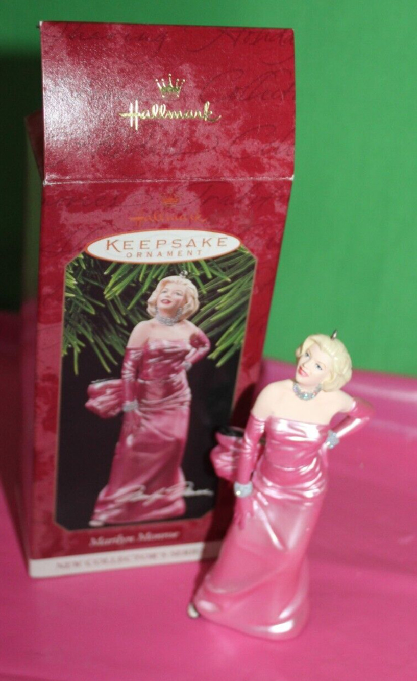 Hallmark Marilyn Monroe Pink Dress Series 1 Holiday Ornament 1997 QX5704